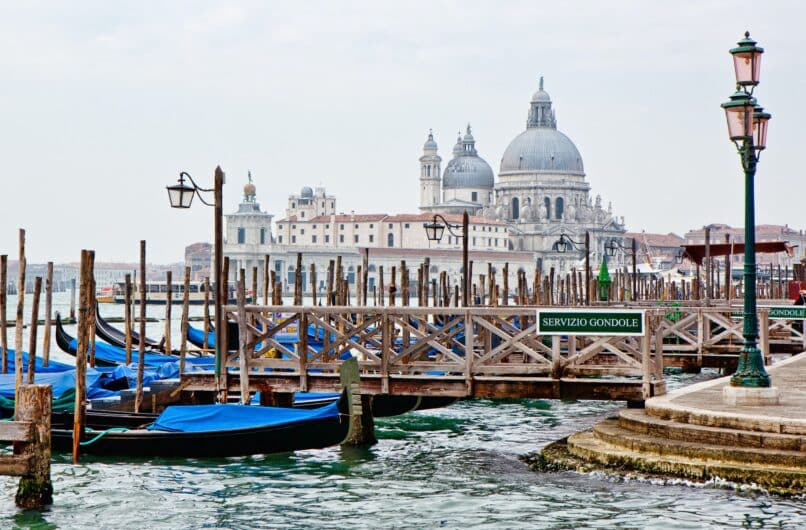 Goldola Station in Venice
